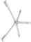 Parliky Parasol Jardin Pie Base Sombrilla Parasol Soporte Portátil Hierro 2-3.2cm