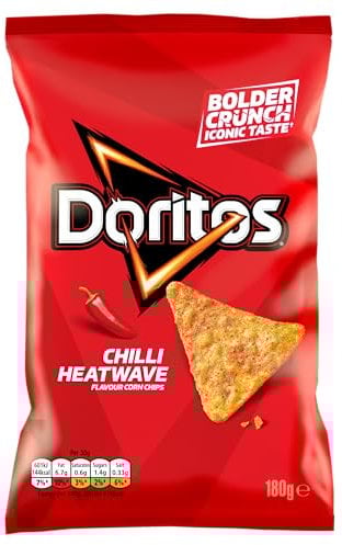 Doritos Chilli Heatwave Tortilla Chips Sharing Bag Crisps 180g