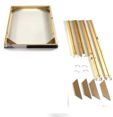 Cadre en bois de grande taille pour toile, peinture et image d'usine, fournit un cadre photo mural à faire soi-même (largeur 120 cm x 2), hauteur 90 cm
