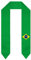 FAGIUCHI Schal mit Brasilien-Flagge, Schulabschluss, Stola, internationales Studium, Fußball-Fans, Prost, Erwachsene, Unisex, Schwarz , Einheitsgröße