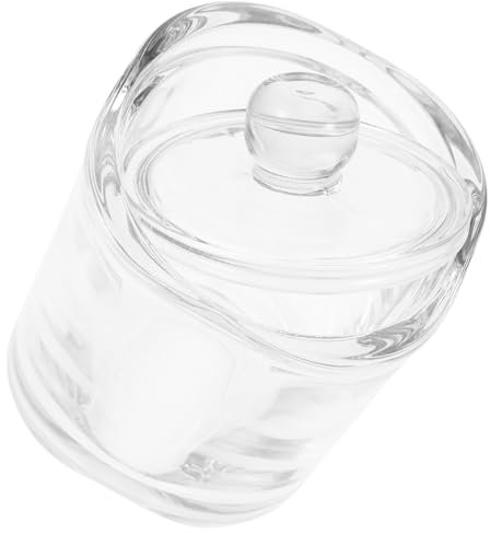 PAMINGONO Dekorative Zuckerdose Mit Deckel – Schmuckschale Aus Glas – Süßigkeitenbehälter – Luftdichte Dose Für Tee Kaffee Und Snacks – Vorratsdose Für Die Küche