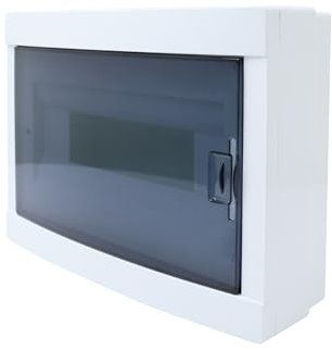 RSE Boîte de distribution en saillie avec fenêtre IP40 IK10 1 rangée 12 modules/PLE (unités d'espace)