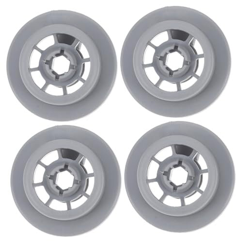 jojofuny 4Pcs Dishwasher Wheels Lower Rack Rollers Compatible with Bosch Wear Resistant Plastic Replacement Parts for Enhanced Dishwasher Functionality