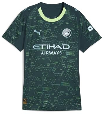 PUMA Womens Manchester City 25/26 Fourth Jersey | Official replica football shirt;short sleeves; regular fit; dryCELL moisture-wicking; breathable fabric