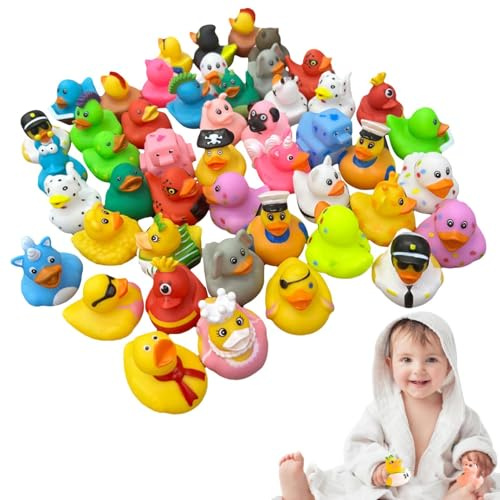 Rubber 25 pezzi di colore misto - Mini confezione di giocattoli per papere