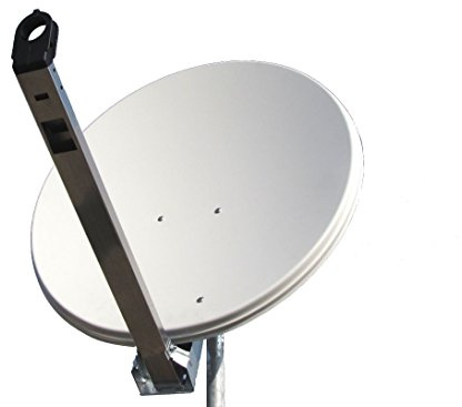 Parabole Offset en aluminium OFFEL diamètre 65 cm Idéal pour la réception des signaux satellitaires, couleur blanc