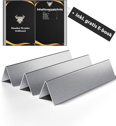 Elite BBQ 1,5 mm di copertura per bruciatore massiccio per Weber Spirit 210 220 dal 2013, Flavorizer Bars Weber Spirit Barbecue a gas Spirit 210 pezzi di ricambio 7365 riflettore termico Spirit I & II