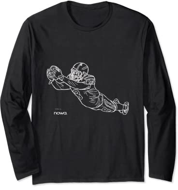 AMERICAN FOOTBALL JERSEY TOUCH DOWN DIVING CATCH RECEIVER Long Sleeve T-Shirt