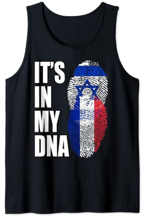 Drapeau de l'ADN de la France et de l'Israël Débardeur