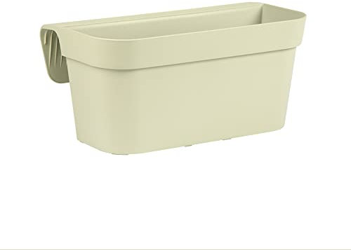 Vaso da Balcone Balconiera Cassetta per Ringhiere e Parapetti 38x15x18H cm 8 Litri (Salvia)