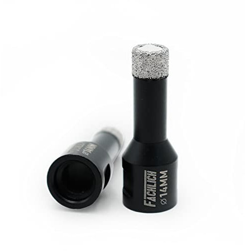 FACHLICH Diamond Core Drill Bits 2PK 14mm Tile Hole Saw Vacuum Brazed for Porcelain Tile Ceramic Granite Marble
