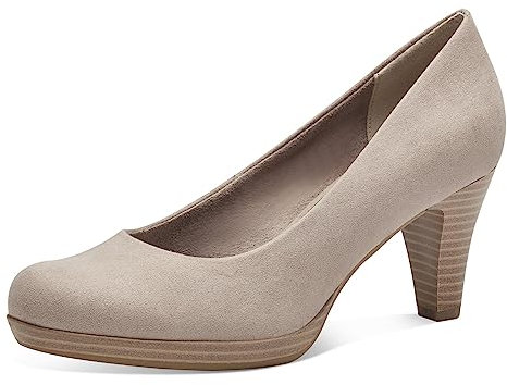 MARCO TOZZI Damen Pumps Vegan Elegant, Braun (Taupe), 40 EU