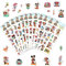 Aufkleber, 12 Stück Maus Aufkleber, Niedlich Anime Aufkleber, 3D Aufkleber für Kinder, 3D Aufkleber, Mouse Stickers, für Kinder Teens Erwachsene