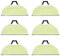 HUAYUWA 6 Pack Steam Mop Replacement Pads Compatible with Shark RV2410 2610WD 2610WA/WFUS Sweeper Robot, Washable Microfiber Soft Pads 184x304mm