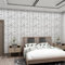 JOLIHOME Braunes Korn Geometrisch Look Tapete Weißes Mattes Selbstklebendes Kontaktpapier Fischgrätenstreifen Vinylfolie Abnehmbare Wandsticker für Schlafzimmer Büro Badezimmer Dekor 44.5x500cm