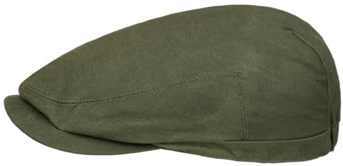 Lipodo Waxed Cotton Flatcap Klassische Schiebermütze Herren Winter Atmungsaktiv Pflegeleicht Herbst Winter