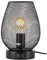 yeerockal Tischlampe Vintage Käfigschirm Tischlampe|Mesh Schwarz Nachttischlampe|Touch Dimmbar | 2 USB Aufladestation |6W Warmweiss LED| Tischleuchte | Fassung E27 und EU Schalter (Style A)