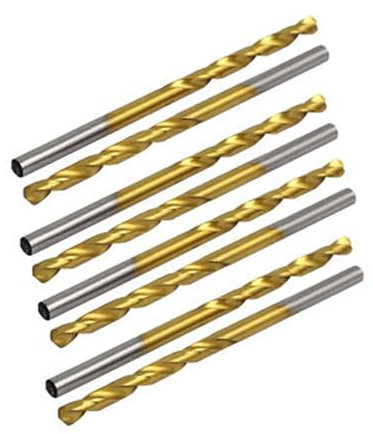 10PCS 3.2mm Forage Dia Titane Plaqué 2 Flûtes Foret Torsadé À Queue Droite
