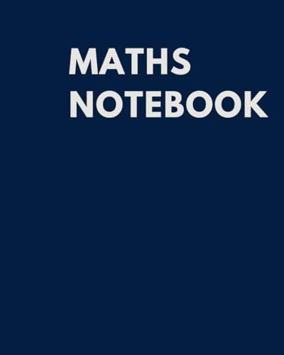 Maths notebook: 150 pages | 4x4 quad-ruled | Navy