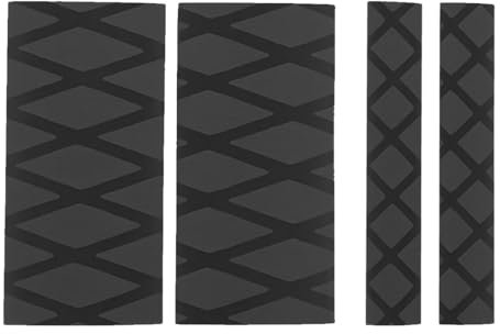 1Pcs Cubre puños de Moto, Cubre puños de Moto, Puños Antideslizantes termoretráctiles, Puños de Motocross, Puños Antideslizantes de Moto con 1Pcs Manguito de Cuerno de Vaca (Negro)