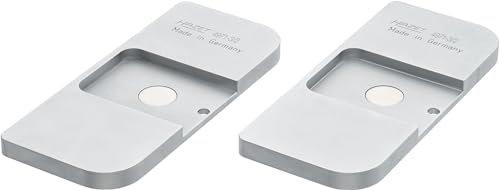 Hazet 4971-3/2 Bremsadapterplatten, für 6-Kolben Bremssättel, 165 x 72 mm Auflagefläche, magnetische Fixierung, passend für Bremskolben Rücksetzwerkzeuge 4971-1 und 4971-4