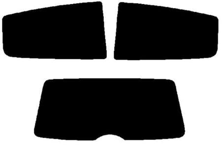 Window-Tint.co.uk Pre Cut Window Tint for Renault Clio 3-door - 1998 to 2006 (MK2) - Rear Windows 5% Limo