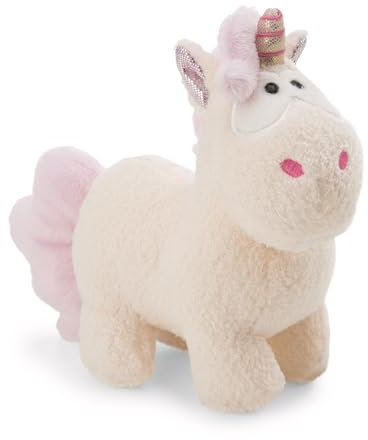 NICI Kuscheltier Einhorn Creamy Pink 13cm - Weiss - Weiches Plüschtier – niedliches Stofftier zum Kuscheln & Spielen – tolle Geschenkidee für Kinder & Erwachsene - 61905