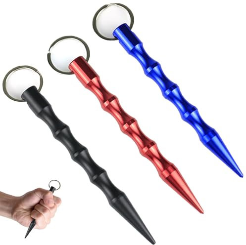 Lot de 3 marteaux d'urgence pour voiture - Marteau d'urgence compact et portable - Brise-vitre - Essentiels de voiture - Sauveteur de vie en cas d'urgence - Brise-vitre de voiture - Bleu, noir et