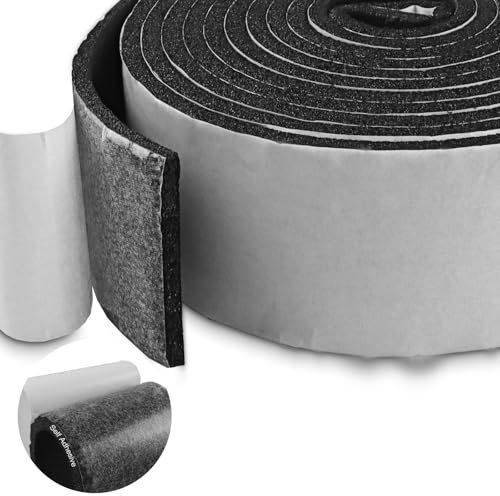 Joint Fenetre Isolation, Bande d'étanchéité autocollante en mousse，Joint Antichoc d'Isolation Phonique,Anti-Poussière, Anti-Vent pour Portes et Fenêtres，Pour Meuble Protection de Climatiseur