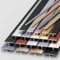 3 * 90cm T Shaped Flooring Transition Strips, Metal Flat Seam Strip, For Joining Flooring Gaps Of Laminate Planks Tile And Door Threshold, 3 * 90cm(Silver,12mm)