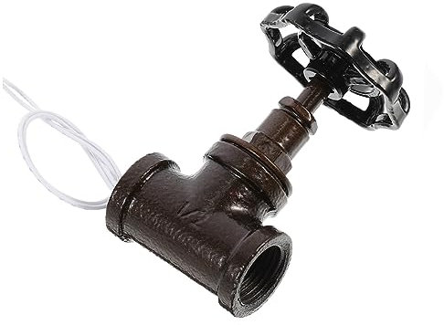 EPIGEIST Lámpara De Mesa Vintage Interruptores De Lámpara Con Cable Interruptor De Luz Retro Interruptor De Luz Con Válvula De Cierre Steampunk Vintage Interruptor De Luz De Hierro