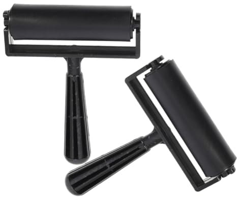 UTHCLO 2stücke Diamant-zeichenrolle Aus Kunststoff Tintenrollen Zum Drucken Rollradrollen Für Malwerkzeuge Kleine Farbwalze Multifunktionsrolle Für Heimwerker Bastelrolle Manuelle