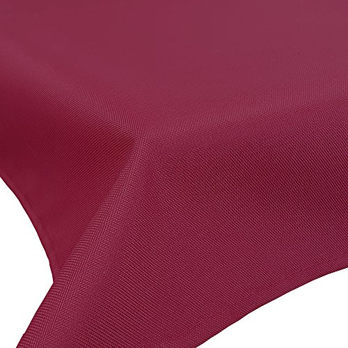 NYVI SunLounge Tischdecke 130x156 cm Beere - Outdoor Tischdecke Gartentischdecke mit Lotuseffekt - Wasserabweisend, Robust, Pflegeleicht
