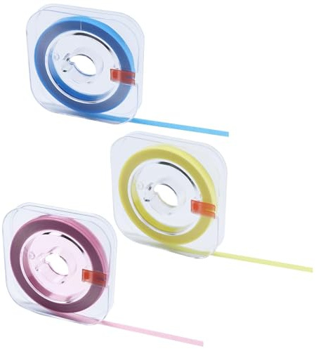 3 Bände Zahn Schleifpapier Zahnzwischenräume, Zahnschleifpapier Interdental für Zwischenräume Dental Zähnen Polierstreifen Zähne Polieren Grit Size Schleifwerkzeuge Tragbare (4mm x 6m) 20+30+50μm