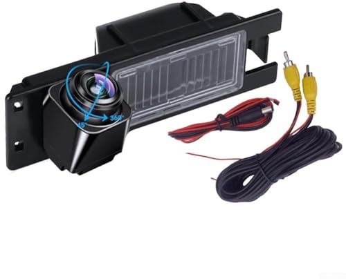 Rückfahrkamera 170° Weitwinkel AHD/CVBS 720P Rückfahrkamera für Astra H J für Corsa D für Vectra C für Zafira B und für Regal, Schwarz