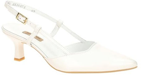 Paul Green 7992-119 Damen Slingpumps Glattleder in Weiss - Gr. 36