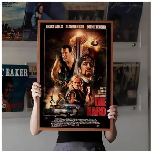 MEIZONGHUOJI Poster Stirb Langsam Poster Klassisches Filmplakat Wandbilder Poster Und Drucke Heimdekoration 50 * 70Cm Rahmenlos