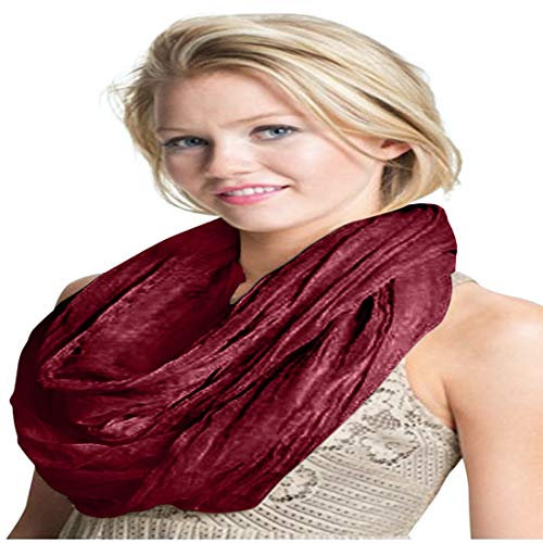 CJ Apparel Kastanienbraun Mobius Infinity Schal Snood Cowl Tube Runde Kreis Eternity Schal Pashmina NEU