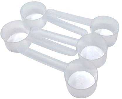 Supplement and Supply 1/4 Cup (4 Tablespoon | 2 Oz. | 60 mL) Long Handle Scoop for Measuring Coffee, Pet Food, Grains, Protein, Spices and Other Dry Goods (Pack of 5)