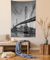 Lunarable City Tapisserie Twin Size, Sun Setting View of San Francisco Bay Bridge California USA Tourist Attraction Image, Wandbehang Tagesdecke Bettbezug Wanddekoration, Twin Size, Schwarz Grau