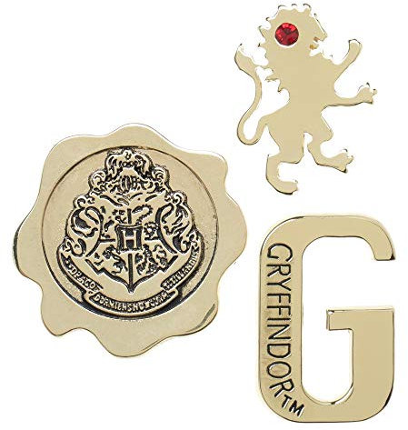 Harry Potter Lapel Pin House Gryffindor Emblems Nue offiziell Metal 3 Pack