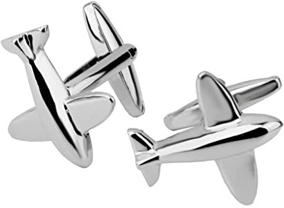 Sharplace Herren Manschettenknöpfe Flugzeug Flugzeug Manschettenknopf, Einzigartige Business Shirt Manschettenknöpfe für Jungen