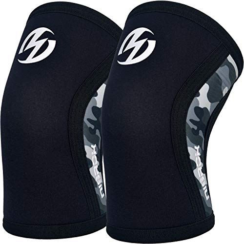 Nisrok Elbow Sleeves (Pair),Support for Cross Training,Weightlifting,Powerlifting,Basketball and Tennis,5mm Neoprene Compression Brace for Both Women and Men(Large)