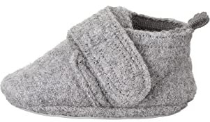 Sterntaler Unisex Baby-Krabbelschuh Slipper, rauchgrau, 17/18 EU