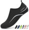 Sixspace Damen Herren Badeschuhe Wasserschuhe Schwimmschuhe Männer Frauen Strandschuhe Barfußschuhe für Strand,Pool,Meer,Wassersport,Tauchen,Surfen,Aqua Cycling(Schwarz 37 EU)