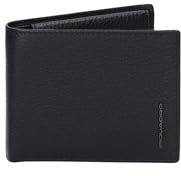 PIQUADRO Modus Portafoglio da uomo con portamonete in pelle a due scomparti e schermatura RFID