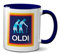 Oldi Mug- Birthdays Christmas Funny Gift Presents Celebration Novelty Old Large Heavy Duty Handle Dino Coated Dishwasher/Microwave Safe Sublimation Ceramic (Colbalt Blue Prime)