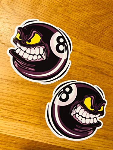 8 Ball Pool Aufkleber Sticker Auto Decal Tuning Billiard Kugel Eightball V8 Se38