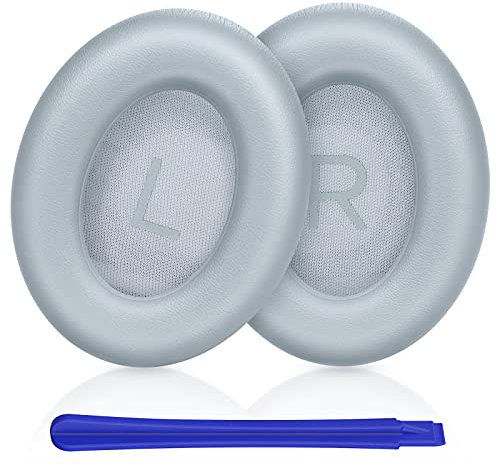TesRank Ersatz Ohrpolster für Bose 700, Professionelle Earpads für Bose Noise Cancelling Headphones 700 Schaumstoff Kopfhörer - Silber
