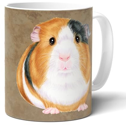 MEERSCHWEINCHEN Guinea Pig - Tasse. Keramikbecher. Kaffeebecher, Teetasse. Haustier, Nagetier, Hausmeerschweinchen. Praktisches Geschenk.